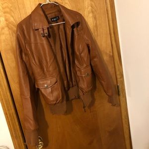 Cognac Leather Rue 21 Jacket